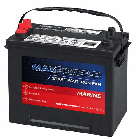 MaxPower-D 24M7 12V 0RC 800CCA Flooded Lead Acid (Group 24M)